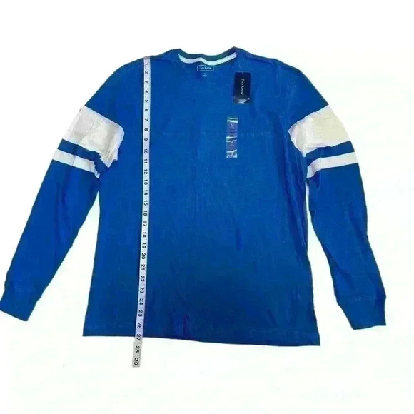 Club Room Men’s Football T-Shirt Created For Macy’s Palace Blue Size M - Picture 3 of 8